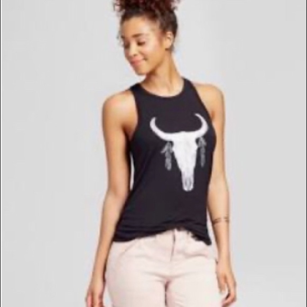 Women’s black tank top